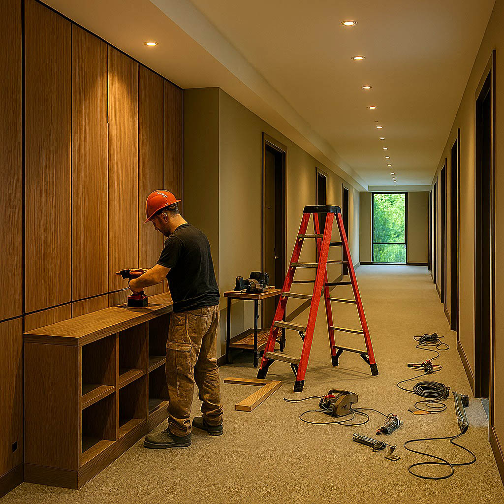 Tendencias 2026 en carpintería para hoteles y grandes proyectos